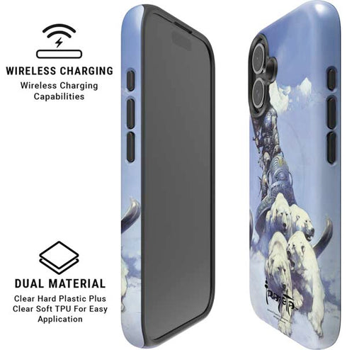 Sliver Warrior by Frazetta iPhone 16 Plus Magsafe Impact Case